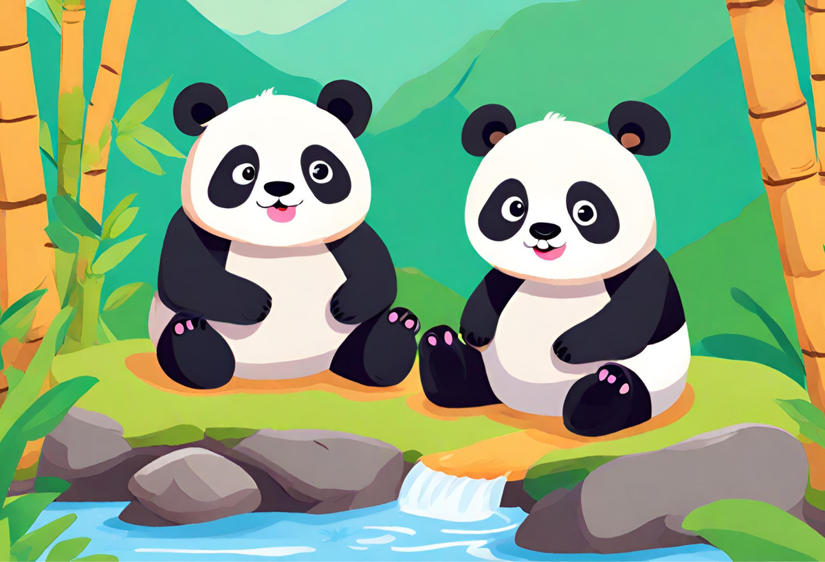 Panda and the Bamboo Forest
